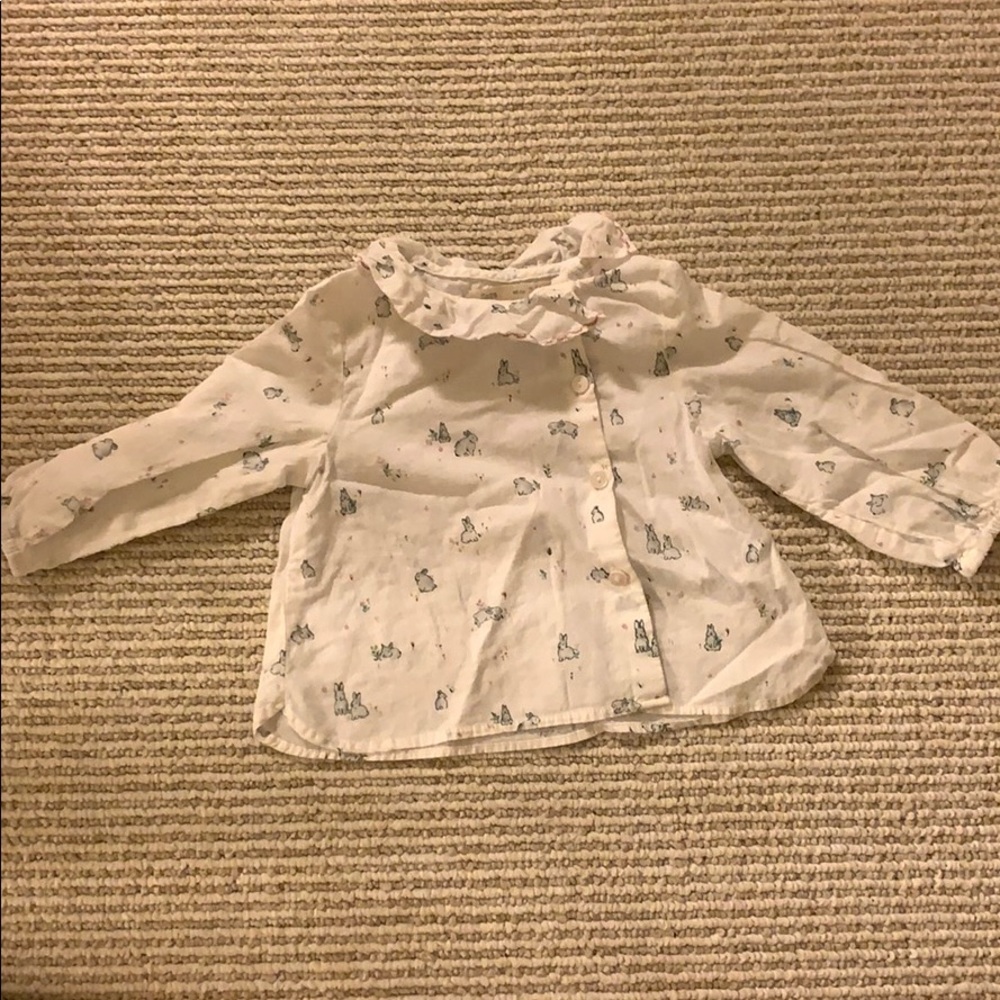 Zara mini 3-6m collared blouse